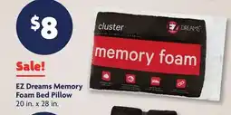 Family Dollar EZ Dreams Memory Foam Bed Pillow offer