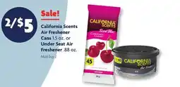Family Dollar California Scents Air Freshener Cans 1.5 oz. or Under Seat Air Freshener. 88 oz offer