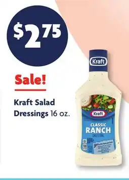 Family Dollar Kraft Salad Dressings offer