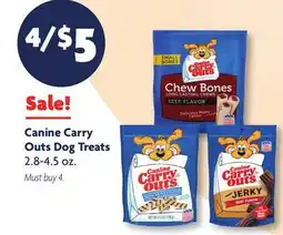 Family Dollar Canine Carry Outs Dog Treats offer