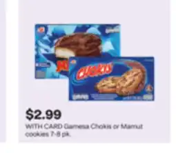 CVS Gamesa Chokis or Mamut cookies offer