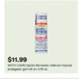 CVS Santo Remedio Valtrúm topical analgesic gel roll on offer