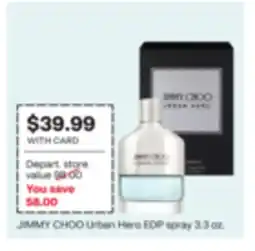 CVS JIMMY CHOO Urban Hero EDP spray offer