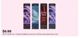 CVS ALL L'Oreal Excellence Creme or HiColor permanent hair color offer
