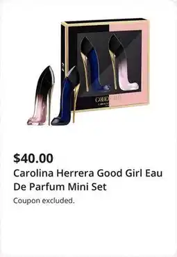 JC Penney Carolina Herrera Good Girl Eau De Parfum Mini Set offer