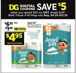 Dollar General Angel Soft Bath Tissue offer