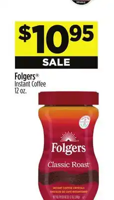 Dollar General Folgers Instant Coffee offer