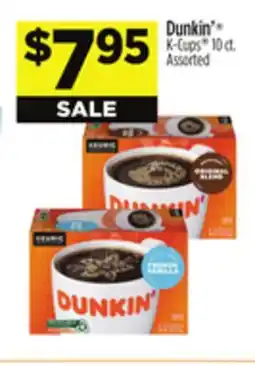 Dollar General Dunkin' K-Cups offer