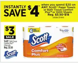 Dollar General Scott Paper Towels or Bath Tissue Comfort offer
