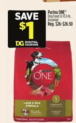 Dollar General Purina ONE Dog Food offer