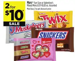 Dollar General Mars Fun Size or Valentine's Mixed Minis offer