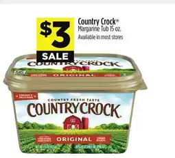 Dollar General Country Crock Margarine Tub offer