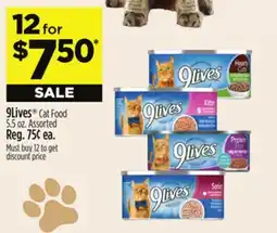 Dollar General 9Lives Cat Food offer