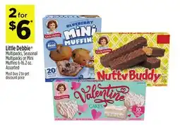 Dollar General Little Debbie Multipacks, Seasonal Multipacks or Mini Muffins offer