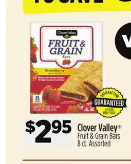 Dollar General Clover Valley Fruit & Grain Bars offer