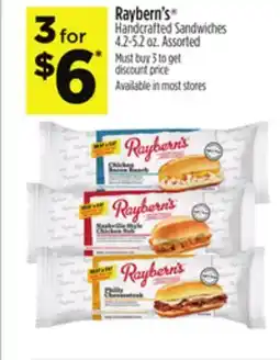 Dollar General Raybern's Handcrafted Sandwiches offer