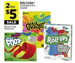Dollar General Betty Crocker TM Fruit Snacks offer