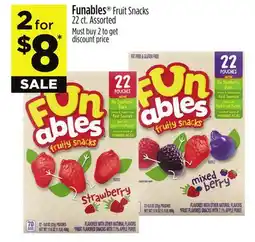 Dollar General Funables Fruit Snacks offer