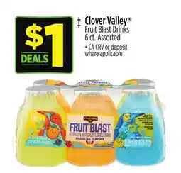 Dollar General Clover Valley Fruit Blast Drinks offer