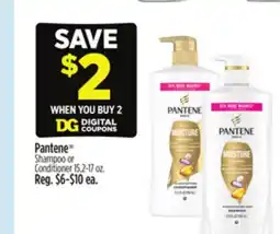 Dollar General Pantene Shampoo or Conditioner offer