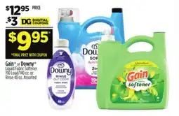 Dollar General Gain or Downy Liquid Fabric Softener or Rinse offer