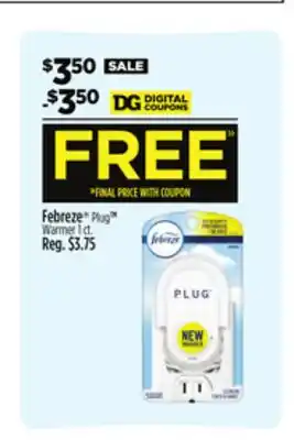 Dollar General Febreze Plug Warmer offer