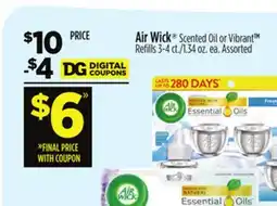 Dollar General Air Wick Scented Oil or Vibrant Refills offer