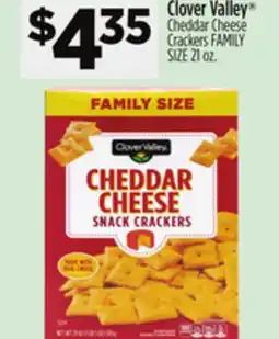 Dollar General Clover Valley Cheddar Cheese Crackers offer