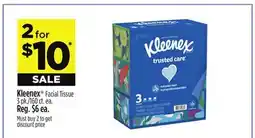 Dollar General Kleenex Facial Tissue offer