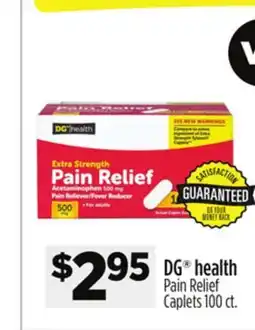 Dollar General DG health Pain Relief Caplets offer