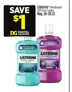 Dollar General Listerine Mouthwash offer