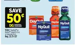 Dollar General Vicks DayQuil or NyQuil Liquid or Liquicaps offer
