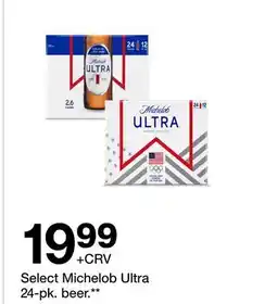 Target Select Michelob Ultra 24-pk. beer offer