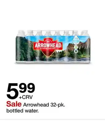 Target Arrowhead 32 - pk. bottled water offer