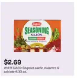 CVS Sogood sazón culantro & achiote offer