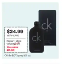 CVS CK Be EDT spray offer