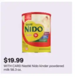 CVS Nestlé Nido kinder powdered milk offer
