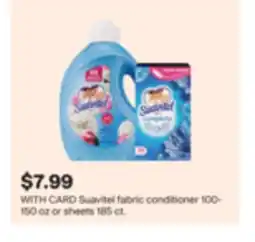 CVS Suavitel fabric conditioner 100-150 oz or sheets 185 ct offer