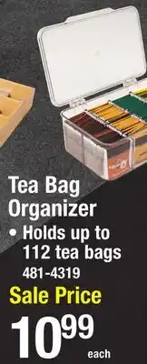Menards Tea Bag Organizer offer