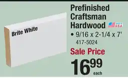 Menards Prefinished Craftsman Hardwood offer