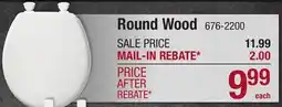 Menards Round Wood offer