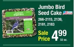 Menards Jumbo Bird Seed Cake offer
