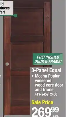 Menards 3-Panel Equal offer