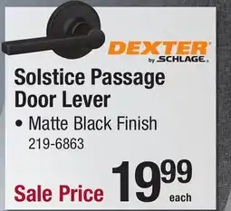 Menards Solstice Passage Door Lever offer