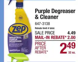 Menards Purple Degreaser & Cleaner offer