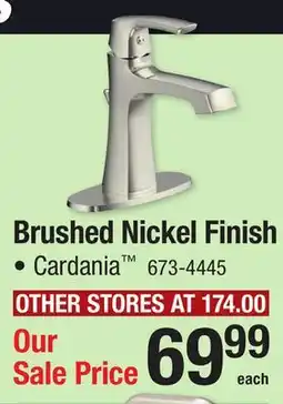 Menards Brushed Nickel Finish offer