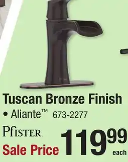 Menards Tuscan Bronze Finish offer