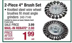 Menards 2-Piece 4 Brush Set offer