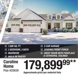 Menards Caroline Home offer