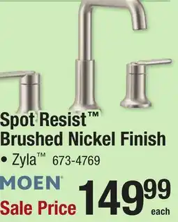 Menards Spot Resist Brushed Nickel Finish offer